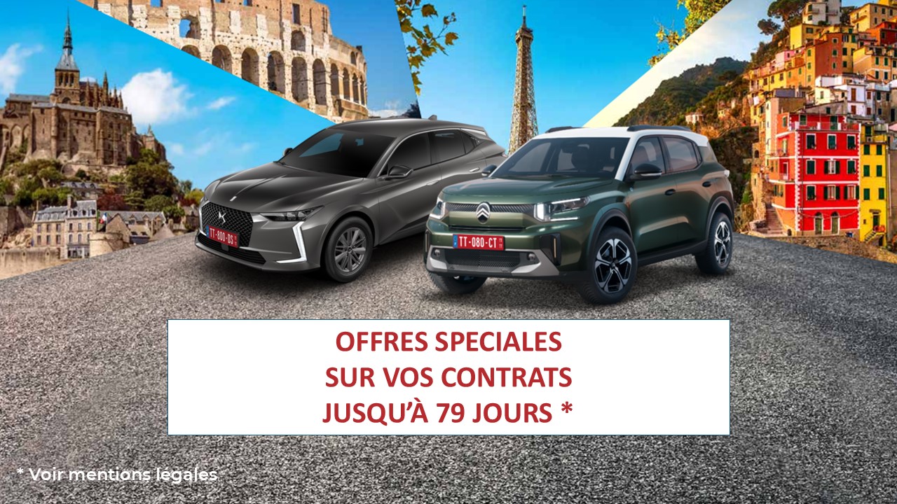 Pour une livraison du 08 septembre 2025 au 31 décembre 2025, bénéficiez de 70€ sur vos contrats jusqu'à 79 jours