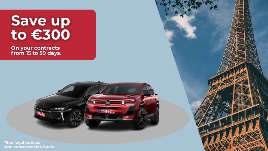 For a delivery from January 1st, 2026 to December 31st, 2026, 300€ off on your contracts from 15 to 59 days